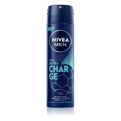 NIVEA MEN Ultra Charge antiperspirant ve spreji pro muže 150 ml