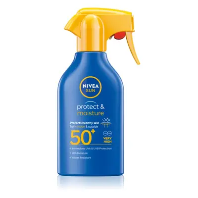 NIVEA SUN Protect & Moisture hydratační sprej na opalování SPF 50+ 270 ml