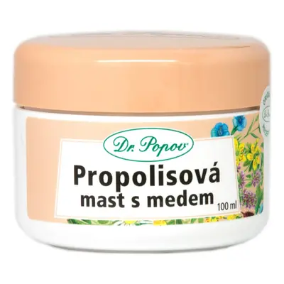 Dr. Popov Bylinné masti Propolis s medem mast pro svědící a podrážděnou pokožku 100 ml