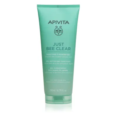 Apivita Just Bee Clear Purifying Cleanser Gel čisticí pleťový gel proti akné 200 ml