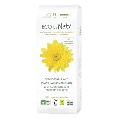 ECO by Naty Sanitary Pads Super vložky 12 ks