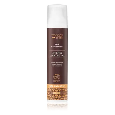 WoodenSpoon Skin Nourishment pečující tělový olej pro intenzivní opálení 100 ml