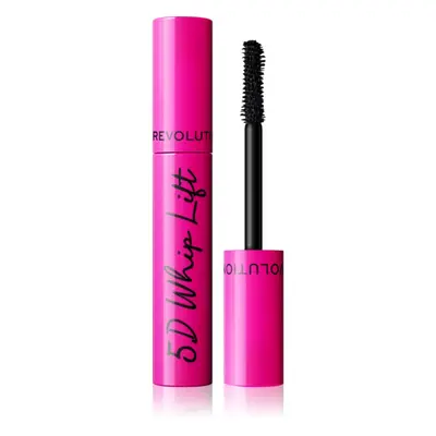 Makeup Revolution 5D Lash Whip Lift prodlužující řasenka pro plné řasy odstín Black 12 ml