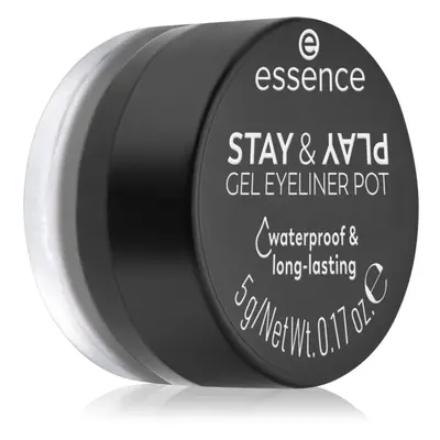 essence STAY & PLAY oční linky odstín 01 Black 5 g