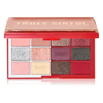 Makeup Revolution Truly Sinful Blood Palette paleta očních stínů 12 g