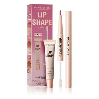 Makeup Revolution Lip Shape Kit sada na rty odstín Pink Nude 1 ks