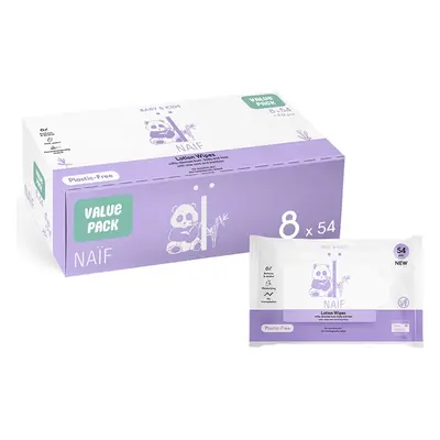 Naif Baby & Kids Lotion Wipes vlhčené ubrousky pro děti od narození 8x54 ks