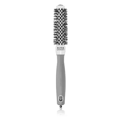 Olivia Garden Expert Shine Wavy Bristles White&Grey kartáč na vlasy průměr 20 mm 1 ks