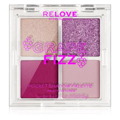 Revolution Relove Pocket Palette paletka očních stínů odstín Grape Fizz 4x0.72 g