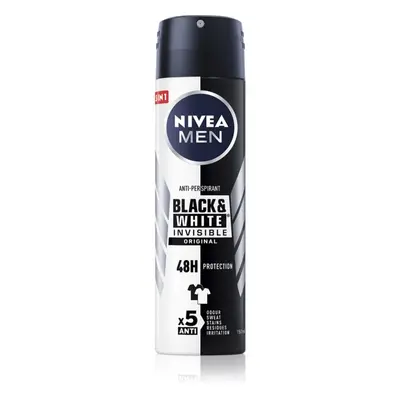 NIVEA MEN Invisible Black & White antiperspirant ve spreji pro muže 100 ml