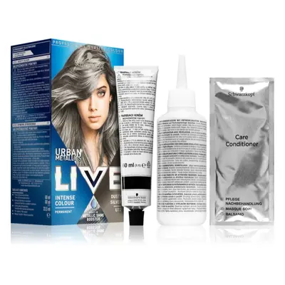 Schwarzkopf LIVE Urban Metallics permanentní barva na vlasy odstín U72 Dusty Silver 1 ks