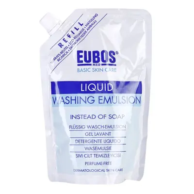 Eubos Basic Skin Care Blue mycí emulze bez parfemace náhradní náplň 400 ml