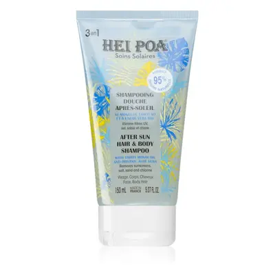 Hei Poa After Sun Monoi & Aloe Vera šampon na obličej, tělo a vlasy po opalování 150 ml