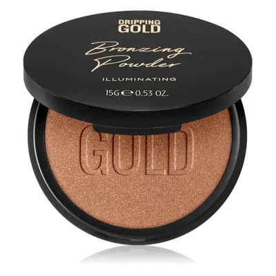 Dripping Gold Luxury Tanning Bronzing Powder kompaktní bronzující pudr na tělo a obličej odstín 