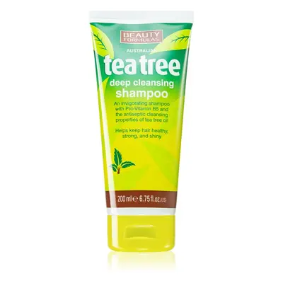 Beauty Formulas Tea Tree hloubkově čisticí šampon 200 ml