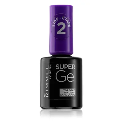 Rimmel Super Gel Step 2 vrchní ochranný lak na nehty s leskem 12 ml