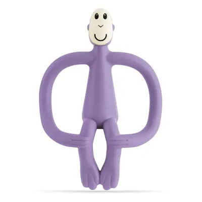 Matchstick Monkey Teething Toy and Gel Applicator kousátko s kartáčkem 2 v 1 Purple 1 ks