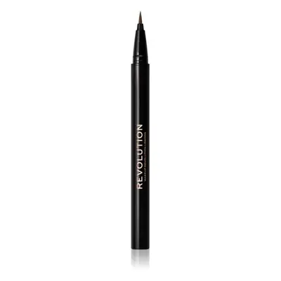 Makeup Revolution Hair Stroke Brow Pen fix na obočí odstín Medium Brown 0,5 ml