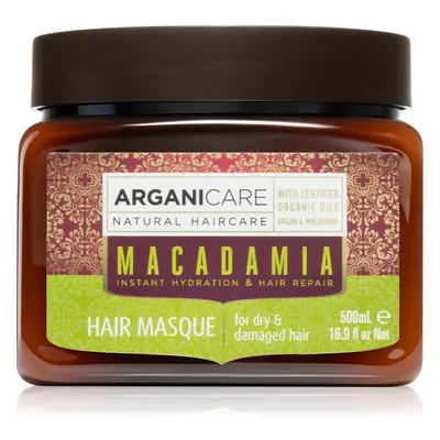 Arganicare Macadamia Hair Masque vyživující maska na vlasy pro suché a poškozené vlasy 500 ml