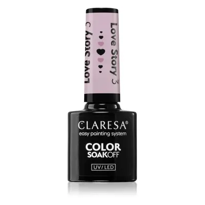 Claresa SoakOff UV/LED Color Love Story gelový lak na nehty odstín 3 5 g