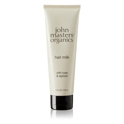 John Masters Organics Rose & Apricot Hair Milk bezoplachové mléko na suché konečky vlasů 118 ml