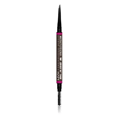 NYX Professional Makeup Blade & Shade tužka na obočí s kartáčkem odstín Ash Brown 0.06 g