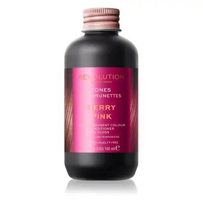 Revolution Haircare Tones For Brunettes tónovací balzám pro hnědé odstíny vlasů odstín Berry Pin