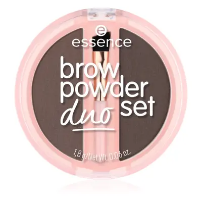 essence Brow Powder Duo set na obočí odstín 03 Dark 1.8 g