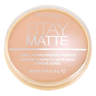 Rimmel Stay Matte pudr odstín 009 Amber 14 g