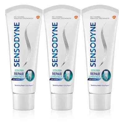 Sensodyne Repair & Protect Extra Fresh zubní pasta pro ochranu zubů a dásní 3x75 ml