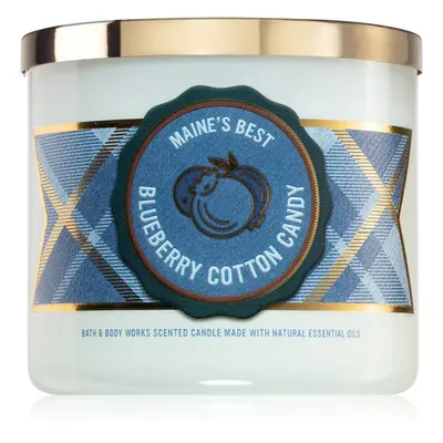 Bath & Body Works Blueberry Cotton Candy vonná svíčka I. 411 g