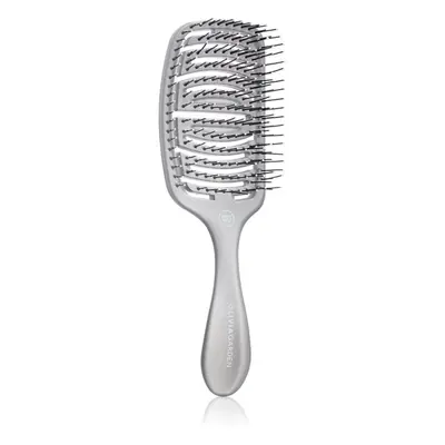 Olivia Garden ESSENTIAL CARE FLEX Medium Hair Bristles kartáč na vlasy Ice Grey 1 ks