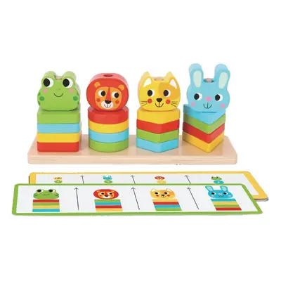 2Kids Toys Wooden Activity Toy Friends aktivity hračka ze dřeva 18 m+ 27 ks