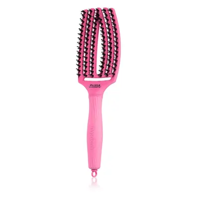 Olivia Garden Fingerbrush Boar & Nylon kartáč na vlasy s nylonovými a kančími štětinami Bubble P