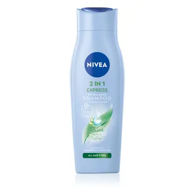 Nivea 2in1 Care Express Protect & Moisture pečující šampon s kondicionérem 2 v 1 250 ml