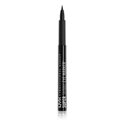 NYX Professional Makeup Super Skinny Eye Marker linka na oči ve fixu odstín Carbon Black 1.1 ml