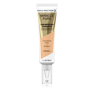 Max Factor Miracle Pure Skin dlouhotrvající make-up SPF 30 odstín 32 Light Beige 30 ml