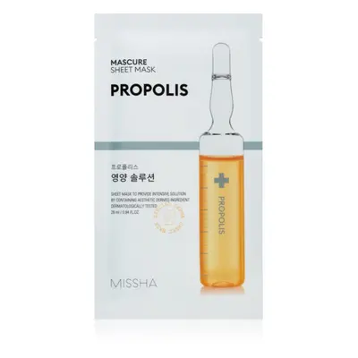 Missha Mascure Propolis vyživující plátýnková maska pro citlivou a podrážděnou pleť 28 ml