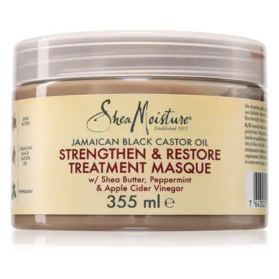 Shea Moisture Jamaican Black Castor Oil Strengthen & Restore posilující maska na vlasy 355 ml