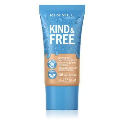 Rimmel Kind & Free lehký hydratační make-up odstín 001 Fair Porcelain 30 ml