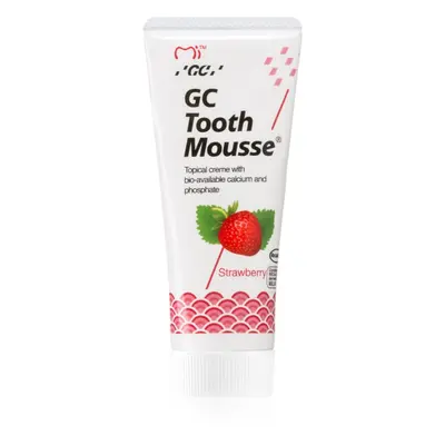 GC Tooth Mousse remineralizační ochranný krém pro citlivé zuby bez fluoridu příchuť Strawberry 3