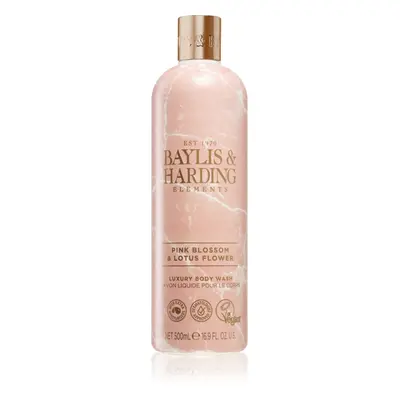 Baylis & Harding Elements Pink Blossom & Lotus Flower luxusní sprchový gel 500 ml