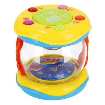 Bam-Bam Music Toy Silicone Bamboo Puzzle aktivity hračka s melodií 18m+ Funny Drum 1 ks