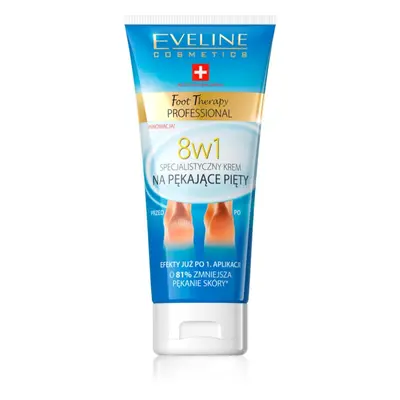 Eveline Cosmetics Foot Therapy krém na rozpraskané paty 8 v 1 100 ml