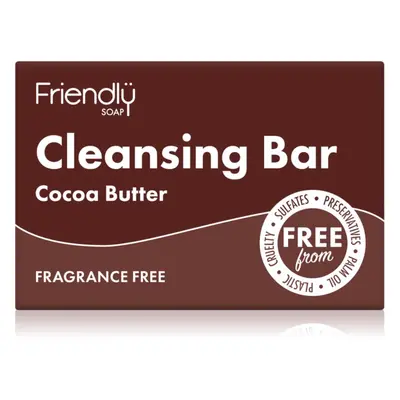 Friendly Soap Cleansing Bar Cocoa Butter přírodní mýdlo na obličej a tělo 95 g