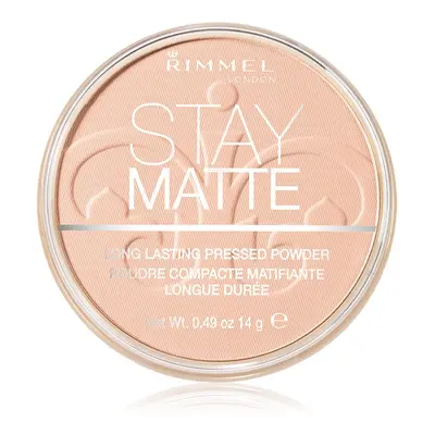 Rimmel Stay Matte pudr odstín 002 Pink Blossom 14 g