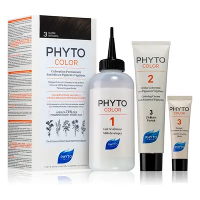 Phyto Color barva na vlasy bez amoniaku odstín 3 Dark Brown 1 ks