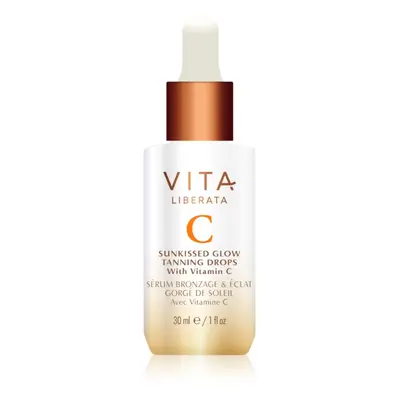 Vita Liberata Sunkissed Glow samoopalovací kapky na obličej s vitamínem C 30 ml