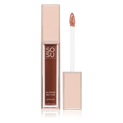 SOSU Cosmetics Satin Lip Glaze hydratační lesk na rty odstín Almond Butter 6 ml