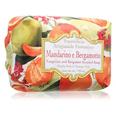 Saponificio Artigianale Fiorentino Tangerine and Bergamot Perfumed Soap přírodní tuhé mýdlo 200 